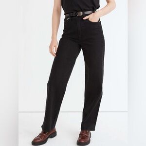 Madewell The Perfect Vintage Wide-Leg Jeans - Black